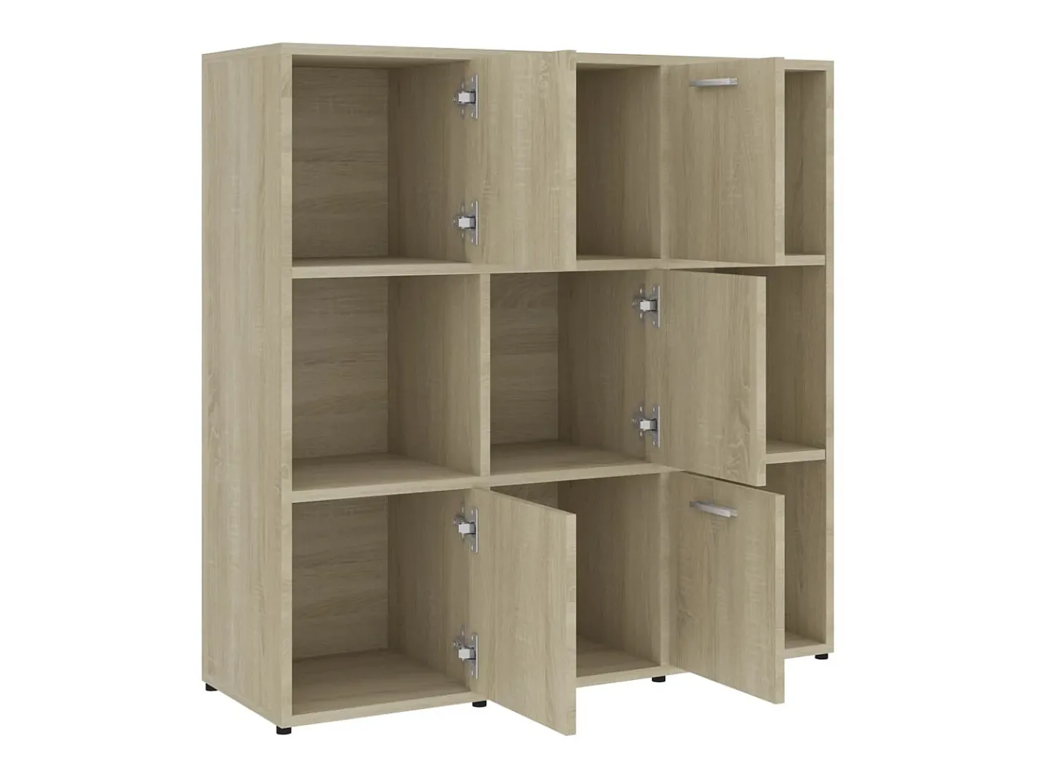 Biblioteca| Estante 90x30x90 cm contraplacado cor carvalho sonoma PT245797 Castanho