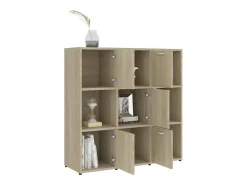 Biblioteca| Estante 90x30x90 cm contraplacado cor carvalho sonoma PT245797 Castanho