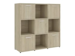 Biblioteca| Estante 90x30x90 cm contraplacado cor carvalho sonoma PT245797 Castanho