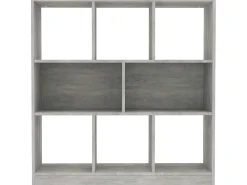 Biblioteca* Estante 97,5x29,5x100 cm contraplacado cimento PT947135 Cinzento