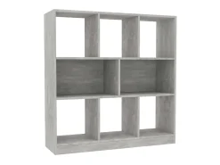 Biblioteca* Estante 97,5x29,5x100 cm contraplacado cimento PT947135 Cinzento