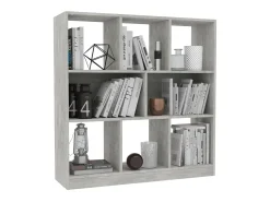 Biblioteca* Estante 97,5x29,5x100 cm contraplacado cimento PT947135 Cinzento