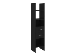 Biblioteca| Estante 40x35x180 cm contraplacado PT142955 Preto