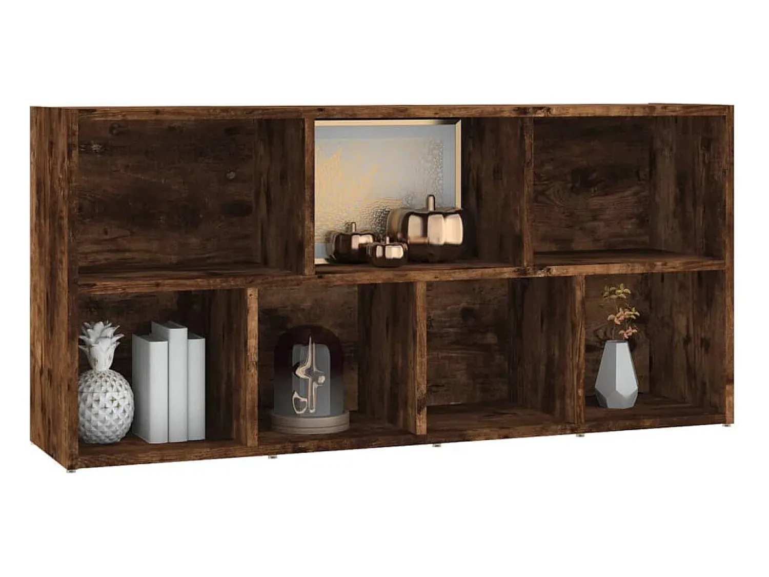 Best vidaxl Estante 50x25x106 cm cor carvalho fumado Castanho