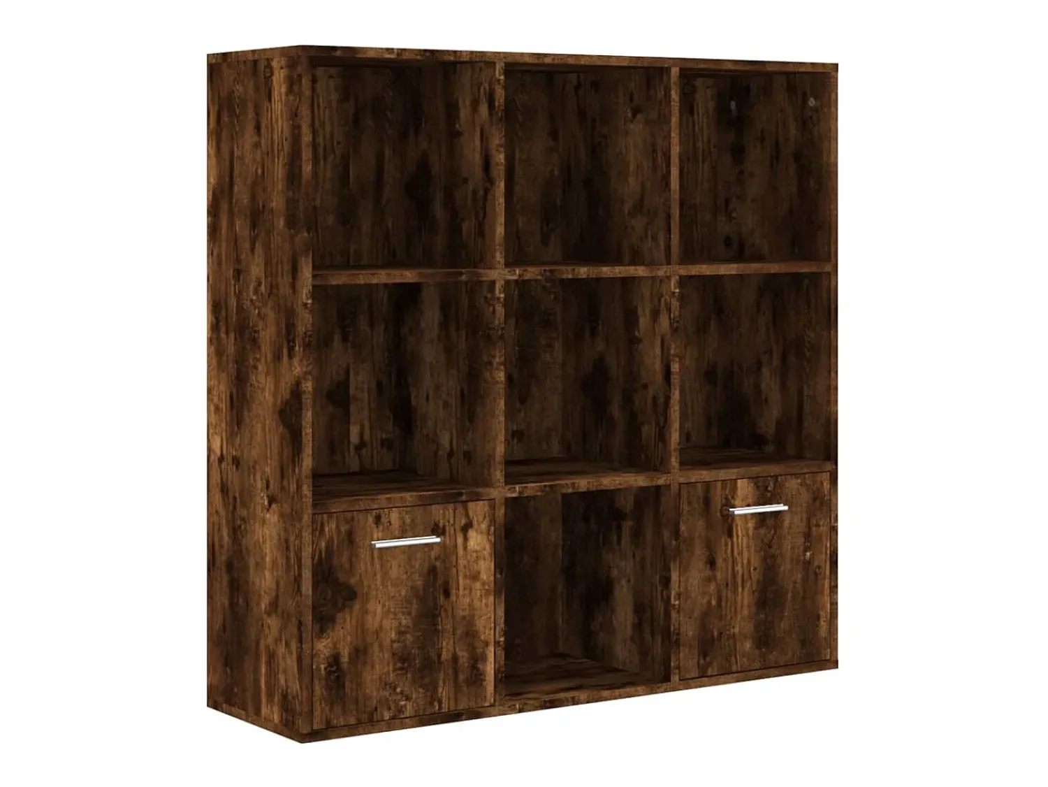 Vitrina|vidaxl Estante 98x30x98 cm cor carvalho fumado Castanho
