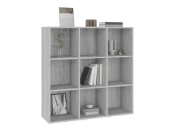 Vitrina*vidaxl Estante 98x29x97,5 cm cor sonoma Cinzento