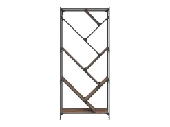 Hot Estante 79x30x180 cm deriv. de madeira/metal carvalho PT574688 Castanho