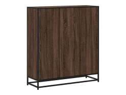 Best vidaxl Estante 97,5x33x107,5 cm deriv. madeira/metal carvalho Castanho