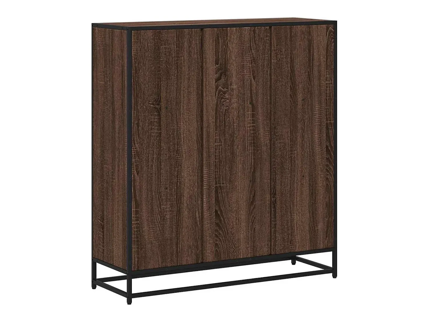 Best vidaxl Estante 97,5x33x107,5 cm deriv. madeira/metal carvalho Castanho
