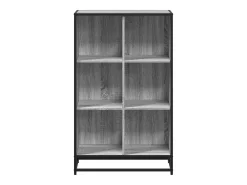 Biblioteca|vidaxl Estante 65,5x33x107,5 cm derivados de madeira sonoma Cinzento