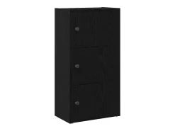 Clearance vidaxl Estante 40x24x77 cm derivados de madeira carvalho Preto