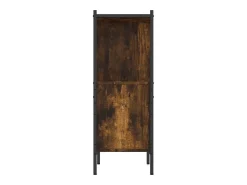 Vitrina|vidaxl Estante 72x28x77,5 cm derivados de madeira carvalho fumado Castanho
