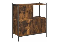 Vitrina|vidaxl Estante 72x28x77,5 cm derivados de madeira carvalho fumado Castanho