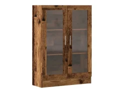 Biblioteca|vidaxl Estante 82,5x30,5x115 cm derivados de madeira madeira velha Castanho