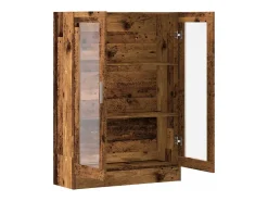 Biblioteca|vidaxl Estante 82,5x30,5x115 cm derivados de madeira madeira velha Castanho