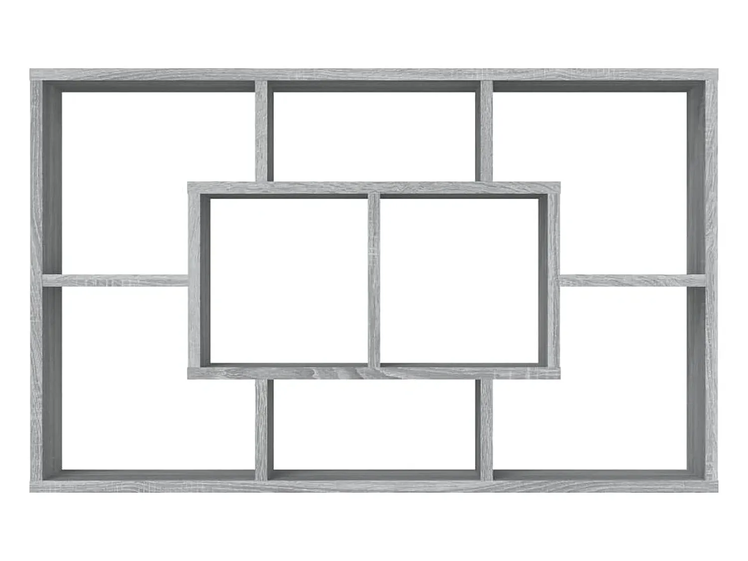 New Estante 85x16x52,5 cm derivados de madeira sonoma PT347102 Cinzento