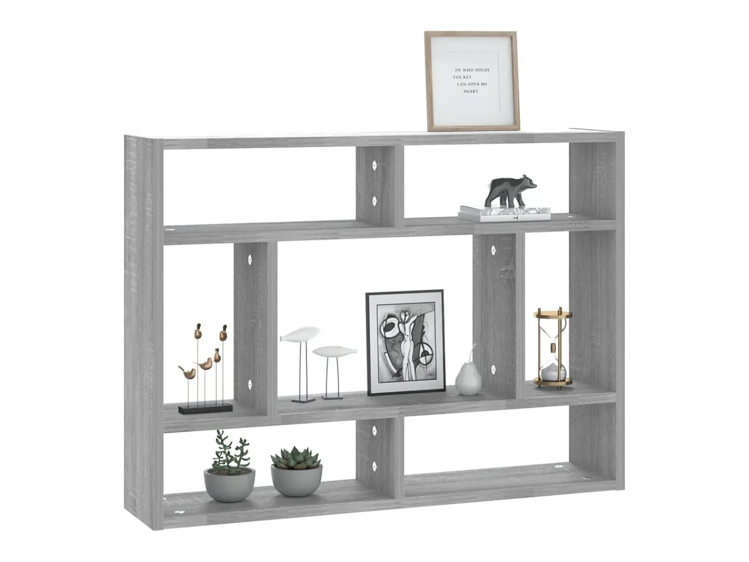 vidaxl Estante 75x16x55 cm derivados de madeira sonoma^ Prateleira