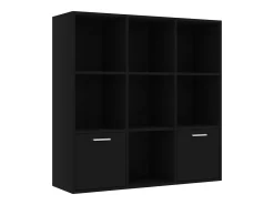 Vitrina|vidaxl Estante 98x30x98 cm derivados de madeira Preto