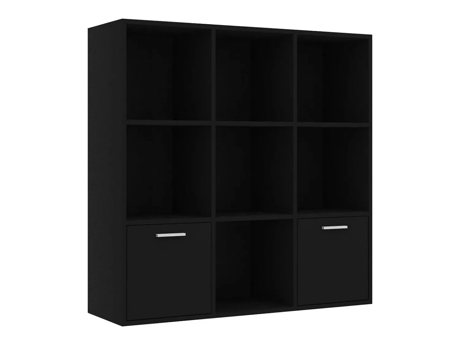 Vitrina|vidaxl Estante 98x30x98 cm derivados de madeira Preto