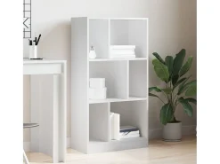 Biblioteca| Estante 57x28,5x107,5 cm derivados de madeira PT531511 Branco
