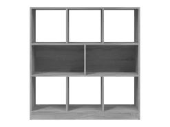 Biblioteca* Estante 97,5x29,5x100 cm derivados de madeira sonoma PT502655 Cinzento