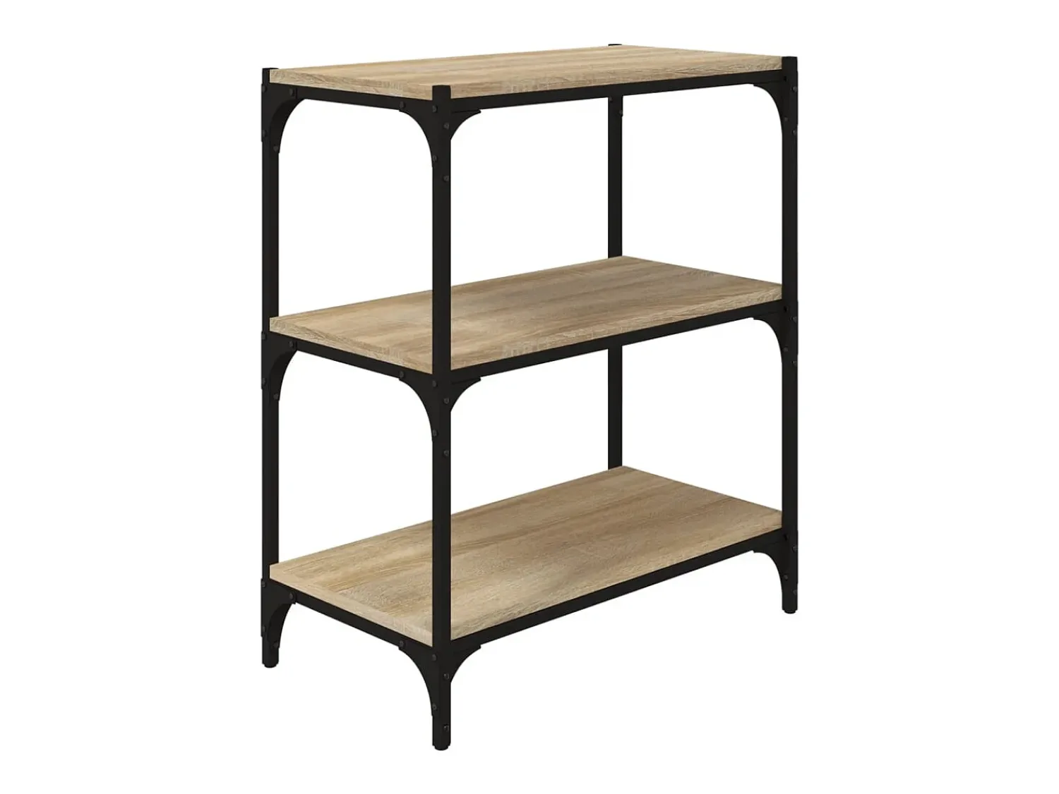 vidaxl Estante 60x33x70,5 cm derivados de madeira/aço carvalho sonoma Castanho
