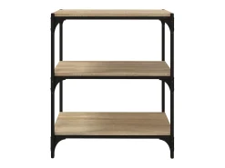 vidaxl Estante 60x33x70,5 cm derivados de madeira/aço carvalho sonoma Castanho