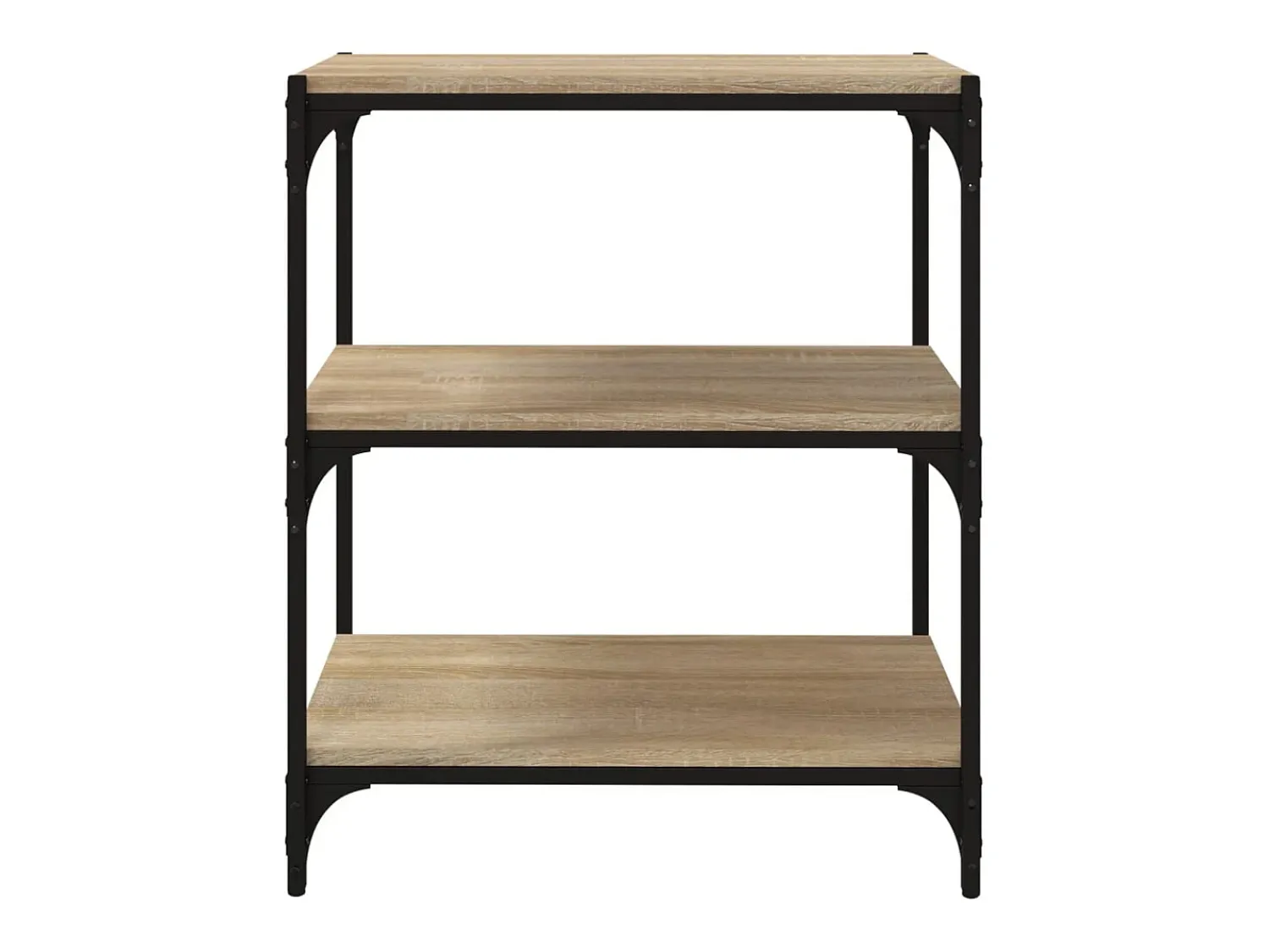 vidaxl Estante 60x33x70,5 cm derivados de madeira/aço carvalho sonoma Castanho