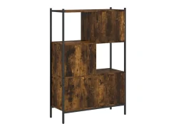 Vitrina|vidaxl Estante 72x28x109 cm derivados de madeira carvalho fumado Castanho