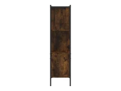 Vitrina|vidaxl Estante 72x28x109 cm derivados de madeira carvalho fumado Castanho