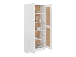 Discount vidaxl Estante 82,5x30,5x185,5 cm derivados de madeira Branco
