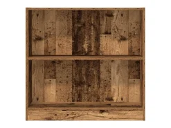 Biblioteca*vidaxl Estante 80x24x76 cm derivados de madeira madeira velha Castanho