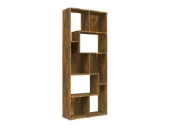 Biblioteca* Estante 67x24x161 cm derivados de madeira carvalho fumado PT610903 Castanho