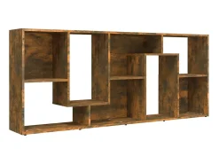 Biblioteca* Estante 67x24x161 cm derivados de madeira carvalho fumado PT610903 Castanho