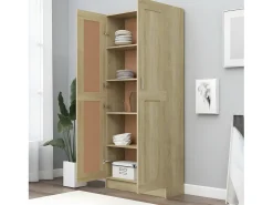 Biblioteca* Estante 82,5x30,5x185,5 cm derivados de madeira carvalho sonoma PT890152 Castanho