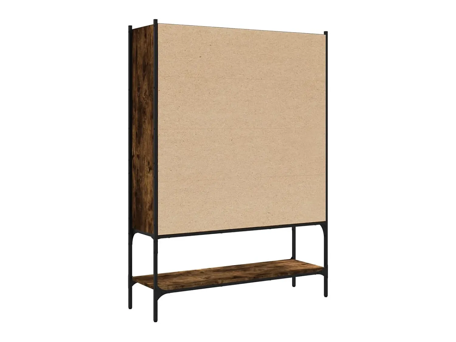 Vitrina*vidaxl Estante 102x30x141,5 cm derivados de madeira carvalho fumado Castanho