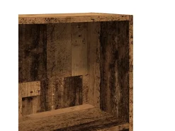 Biblioteca*vidaxl Estante 60x24x143 cm derivados de madeira madeira velha Castanho