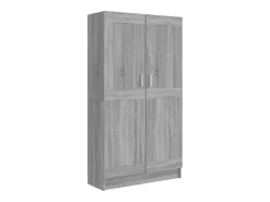 Vitrina*vidaxl Estante 82,5x30,5x150 cm derivados de madeira sonoma Cinzento