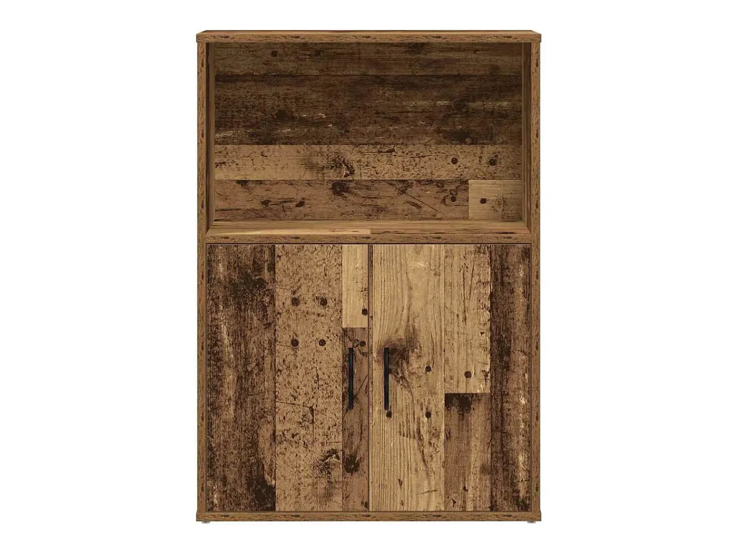 vidaxl Estante 60x24x85 cm derivados de madeira madeira velha Castanho