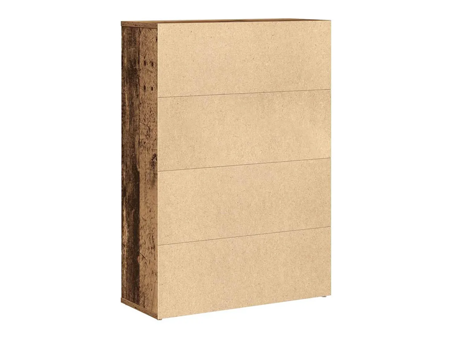 vidaxl Estante 60x24x85 cm derivados de madeira madeira velha Castanho