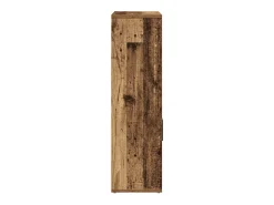vidaxl Estante 60x24x85 cm derivados de madeira madeira velha Castanho