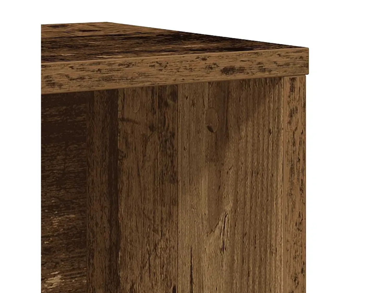vidaxl Estante 60x24x85 cm derivados de madeira madeira velha Castanho