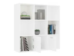 Vitrina*vidaxl Estante 98x30x98 cm derivados de madeira Branco