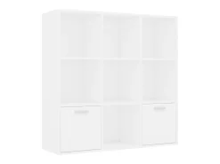 Vitrina*vidaxl Estante 98x30x98 cm derivados de madeira Branco