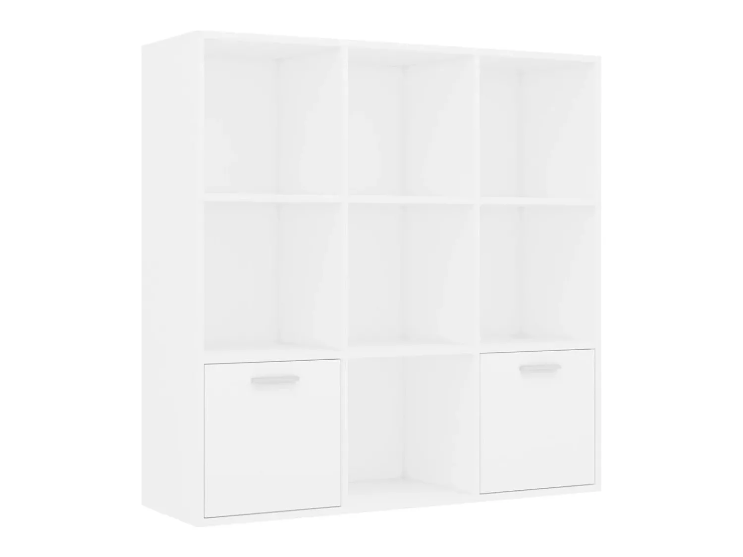 Vitrina*vidaxl Estante 98x30x98 cm derivados de madeira Branco
