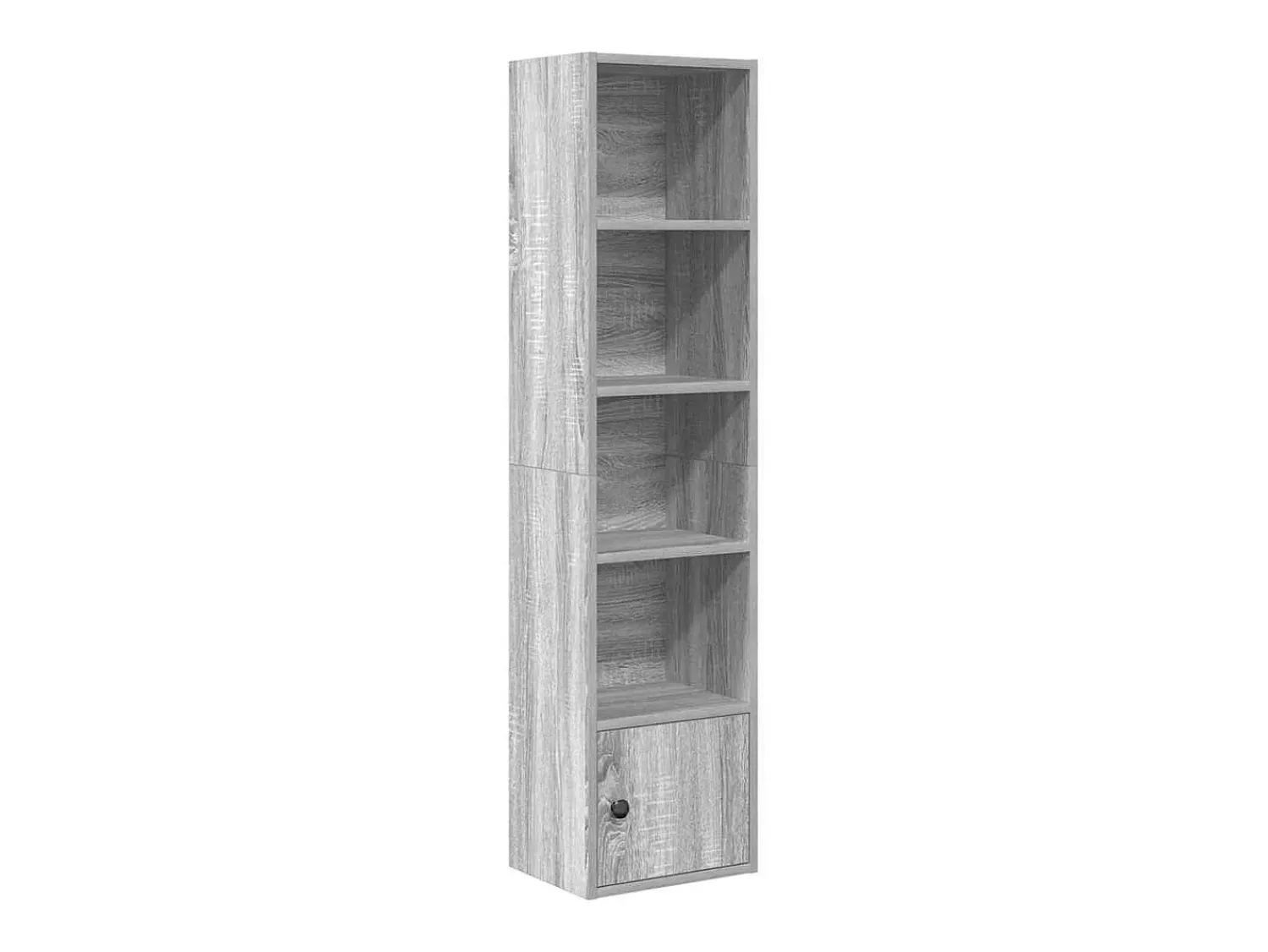 Biblioteca*vidaxl Estante 31x24x127 cm derivados de madeira sonoma Cinzento