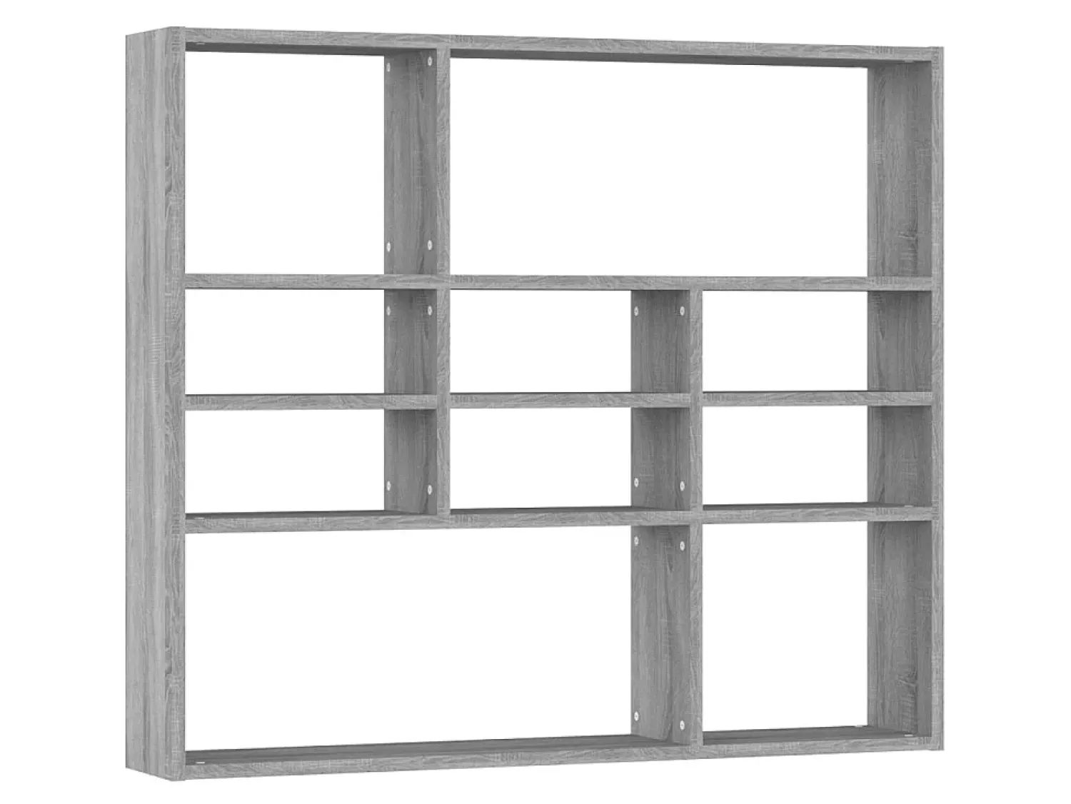 Prateleira| Estante 90x16x78 cm derivados de madeira sonoma PT870238 Cinzento
