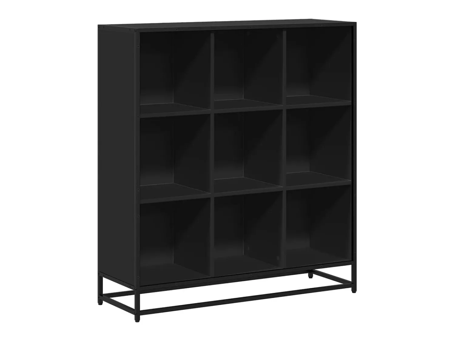 vidaxl Estante 97,5x33x107,5 cm derivados de madeira e metal^ Biblioteca