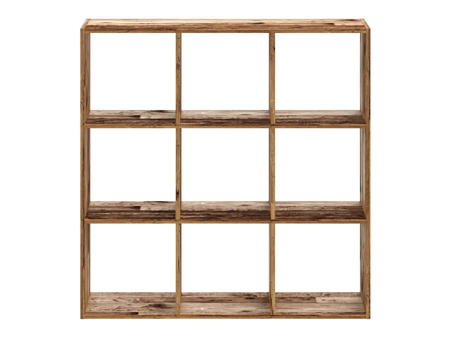 Biblioteca| Estante 102x32x102 cm derivados de madeira madeira velha PT587106 Castanho