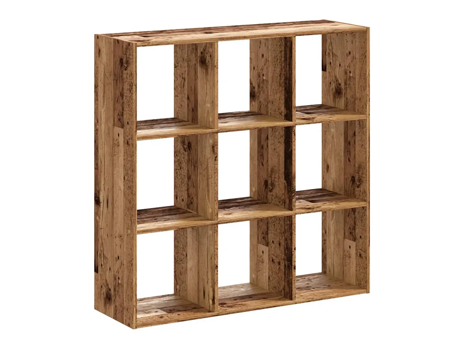 Biblioteca| Estante 102x32x102 cm derivados de madeira madeira velha PT587106 Castanho